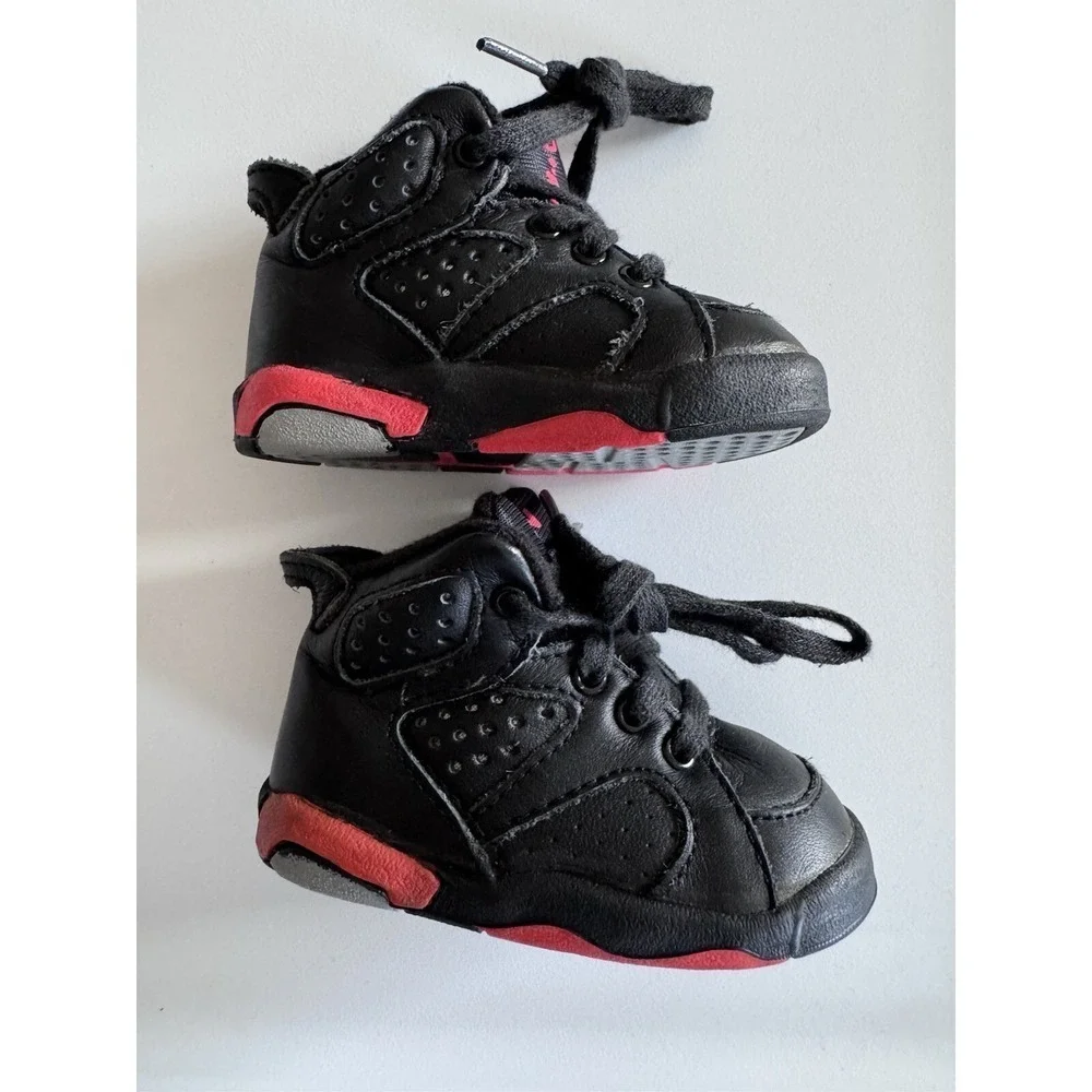 Vintage VTG Original 1991 Nike Air Jordan 6 Infrared Kids sz 3 Michael Jordan OG